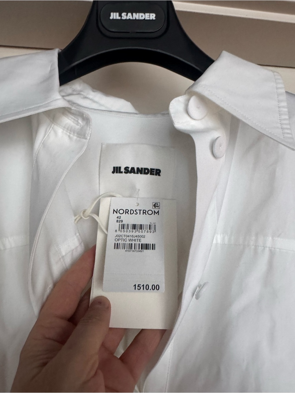 Jil Sander NWT White Oversized Cotton Poplin Shirt 42 - Picture 8 of 11